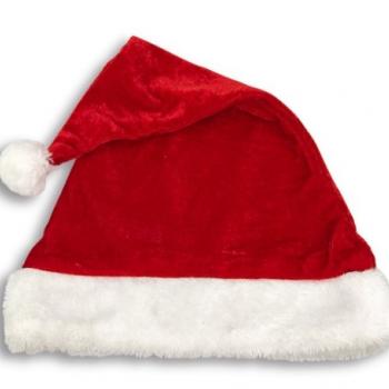 NATAL GORRO PAPAI NOEL VELUDO 40 CM LISO (CX-N) H-011Q RIO MASTER NATAL H-011Q