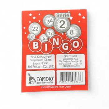 BINGO JORNAL PEQUENO - SERIE 1 A 15 -100FLS C 15 TAMOIO