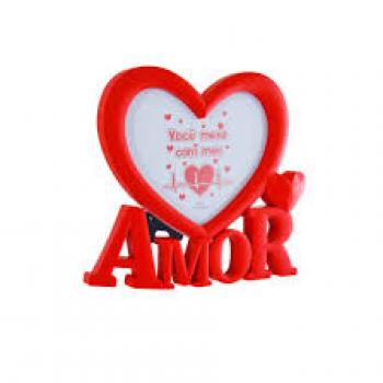 PORTA RETRATO CORACAO PLAST 15X10CM COLOR (CX-S) 8190 FWB 8190