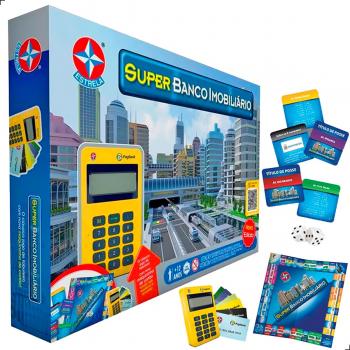 JOGO DE TABULEIRO BANCO IMOBILIARIO SUPER UNIDADE 1201602800034 - ESTRELA