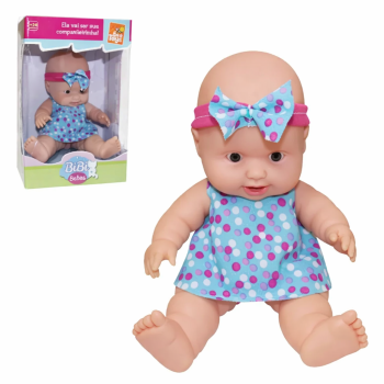 BONECA VINIL 18CM BIBI BABIES TIARA E LACO (CX-S) 0836 ROTOBRINQ 08