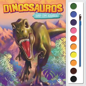 LIVRO DE COLORIR AQUARELA DINOSSAUROS (CX-N) 0011 CIRANDA CULTURAL 0