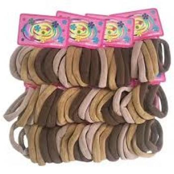 ELASTICO RABICO 4,5CM DE MEIA C/6 PCS MARROM LISO (CX-N) Y248 BIJUNOVA Y248