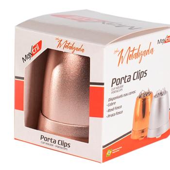 ACESSORIO PARA MESA PORTA CLIPS ROSE METALIZADO UNIDADE 10250029 - WALEU