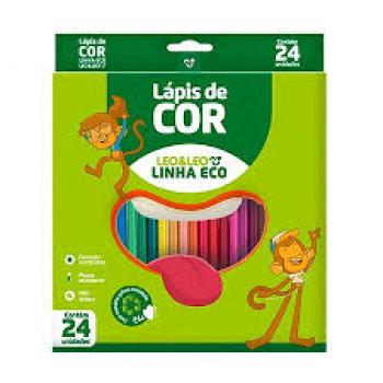 LÁPIS DE COR LEO E LEO C/24