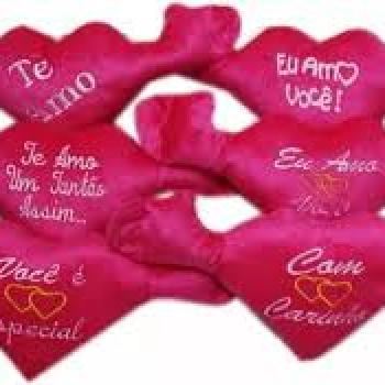 PELUCIA CORACAO ROSA EU AMO VOCE