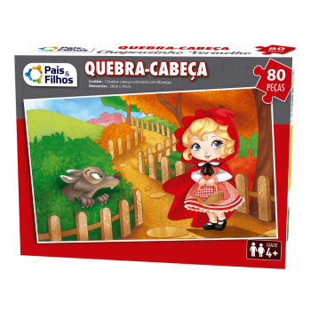 QUEBRA CABECA 80PCS CHAPEUZINHO VERMELHO (CX-N) 2862 PAIS & FILHOS 2