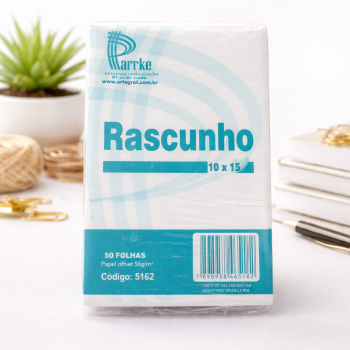 BLOCO RASCUNHO 10X15CM 50 FLS PCT C/20 REF 5162