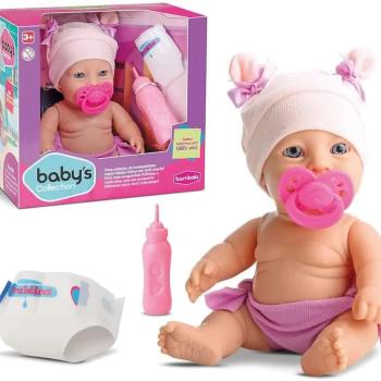 BONECA SENTADINHA BABY 24CM C/ MAMADEIRA (CX-S) 722 MARALEX 722
