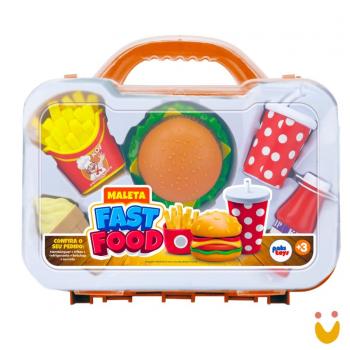 BRINQ MALETA FAST FOOD 6PCS (CX-S) 1550 PAKITOYS 1550