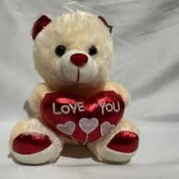 PELUCIA URSO C/CORACAO I LOVE YOU  PEQUENO