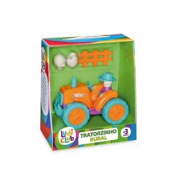 BRINQ TRATORZINHO RURAL 18CM LUDI C/ACESS. COLOR (CX-S) 502 USUAL PLASTIC 502