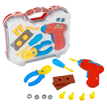 BRINQ MALETA FERRAMENTAS C/10 PCS PLAST (CX-N) 245 PAKITOYS 245