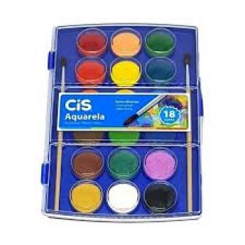 AQUARELA ESTOJO C 18 CORES- MULTICOR CIS