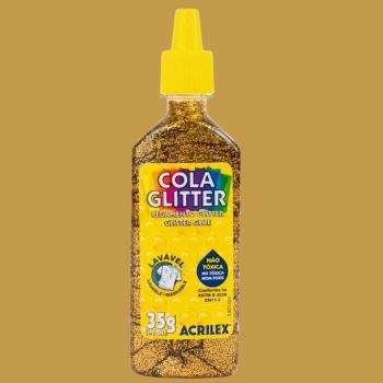 COLA GLITTER 201 OURO  ACRILEX