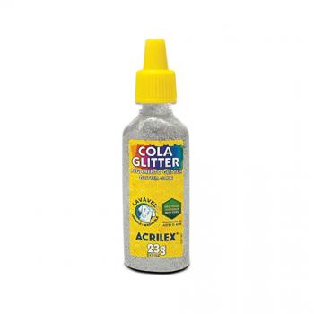 COLA GLITTER 202 PRATA C 12 ACRILEX