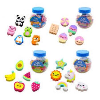 BORRACHA FANT.MINI FRUTAS UNIDADE
