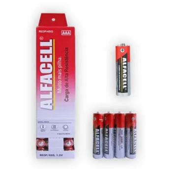 16911 - PILHA PEQ AAA PALITO UNIDADE R03P/4S 1,5V TUBO (CX-N)