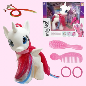 BRINQ MY BEST UNICORNIO VINIL C/ACESS COLOR (CX-S) 0791 BEE TOYS 0791