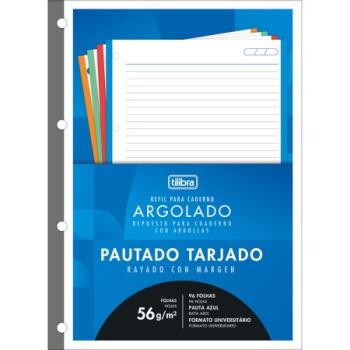 REFIL FICHARIO UNIV TILIFLEX 96FLS TARJ (CX-N) 122912 TILIBRA 122912