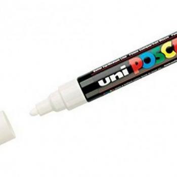 CANETA UNI POSCA BRANCA PC-5M CIS