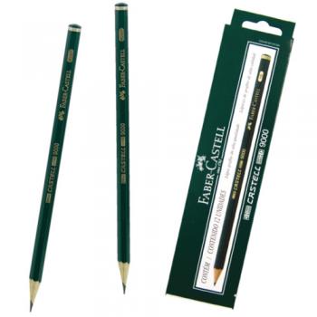 LAPIS PRETO TECNICO 9000 2B PRETO/MUITO MACIO CX.C/12 90002B - FABER-CASTELL