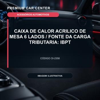 Caixa de Calor Acrilico de Mesa 6 lados