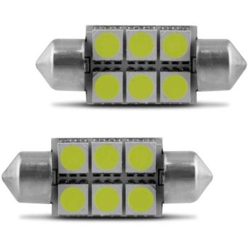 LAMPADA LED TORPEDO 36MM 12V 21W 6 LEDS BR (