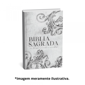 BIBLIA ARC ORNAMENTOS BRANCA - LETRA GIGANTE | Maquinaria Sankto