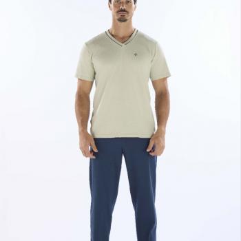 PIJAMA MEIA MANGA COM CALCA EM MEIA MALHA MASCULINO 6011.252
