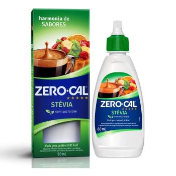 ADOÇANTE LÍQUIDO  STEVIA  80ML ZERO CAL
