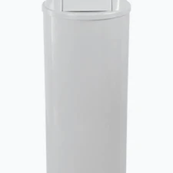 CESTO DE LIXO CILÍNDRICO 22L VAI VEM BRANCO JSN