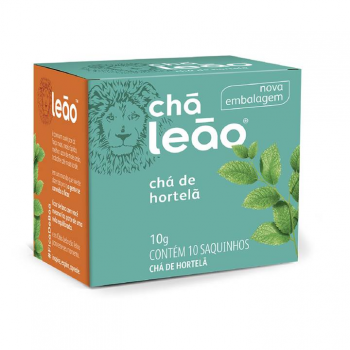 CHÁ DE HORTELÃ C/10 SACHÊS DE 10G LEÃO