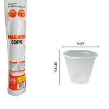 COPO DESCARTÁVEL BRANCO 50ML PS PCT C/100UN  MASSIMO