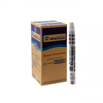 COPO DESCARTÁVEL BRANCO PS 80ML PCT C/100UN  ALTACOPO
