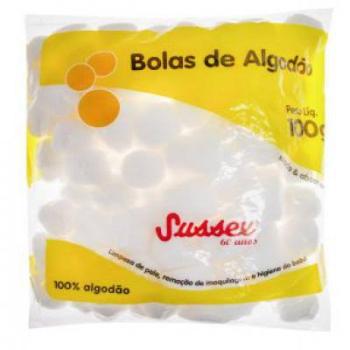ALGODÃO BOLAS PCT C/100G SUSSEX