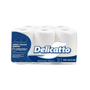 PAPEL TOALHA BOBINA 6X200M DELICATTO