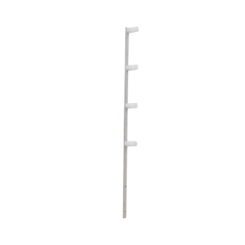 2455 - HASTE 3/4 X 1/8MM DE 75CM C/ 4 ISOLADORES BRANCO
