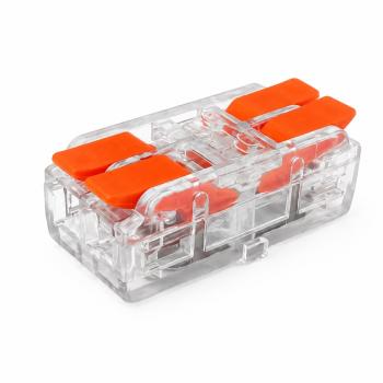 EF2VC  -  CONECTOR PARA EMENDA DE FIOS - 2X2 VIAS CRISTAL