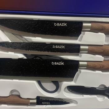 Kit Faqueiro com 6 pecas com Alça Antiderrapante Bazik