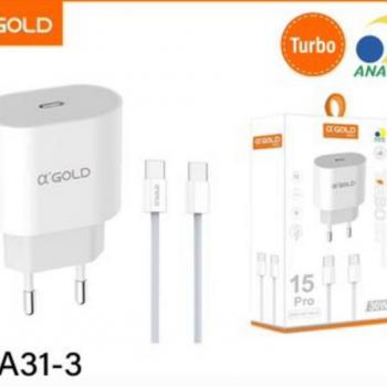 Carregador turbo Tipo-C 30w - A´GOLD