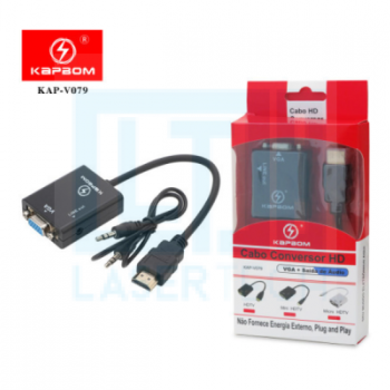 Cabo conversor VGA/ HDMI - KAPBOM