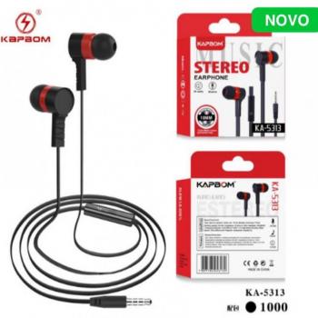 Fone de Ouvido  Stereo Earphone 10mm - KAPBOM