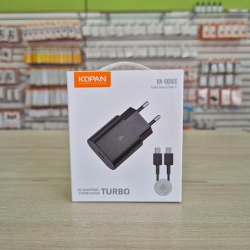 Carregador Turbo Com Cabo Tipo C/C 250V - 13A