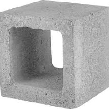 BLOCO CONCRETO 1/2 BLOCO 19X19X19