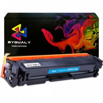 CART DE TONER COMPATIVEL C/ CF511A/531A CYAN 1,1K ATUALIZADO BYQUALY