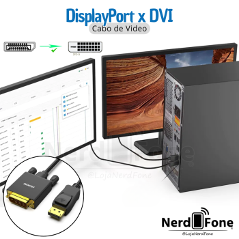 CABO BENFEI DISPLAYPORT (DP) x DVI 24+1