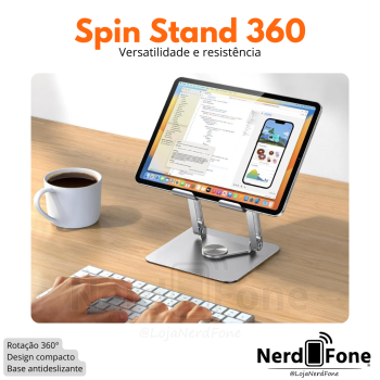 SUPORTE P/ TABLET DOBRÁVEL 360° MULTIFUNÇÕES