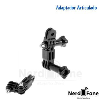 ADAPTADOR ARTICULADO AJUSTÁVEL P/ ACTION CAM