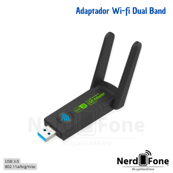 ADAPTADOR USB WI-FI KP AC1300; WIFI DUAL BAND 2.4GHZ/5GHZ